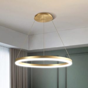 Lustra LED Cu Telecomanda, Elit's Esn5205-400F, Gold