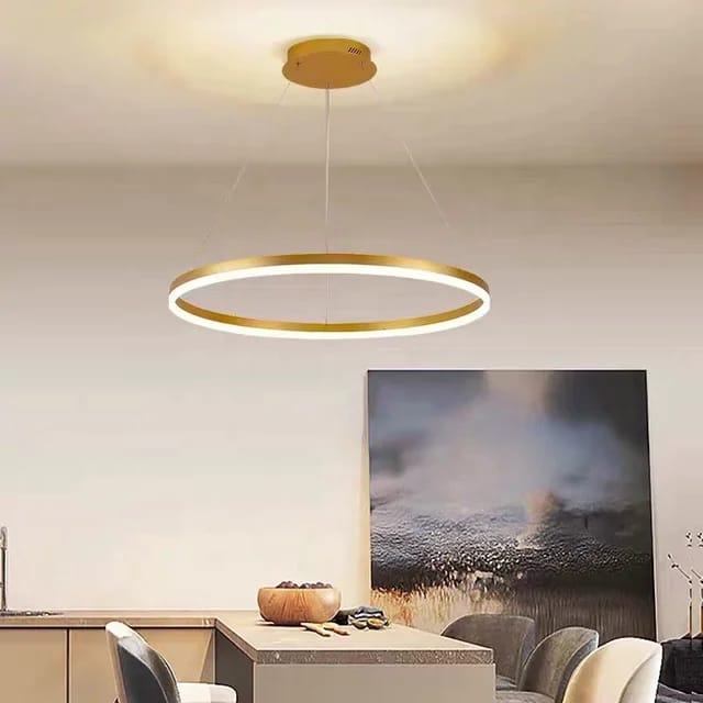 Lustra LED Cu Telecomanda, Elit's Esn5205-400F, Gold