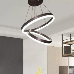 Lustra LED Cu Telecomanda, Elit's Esn5205-500-300 Maro Caffe, 96w