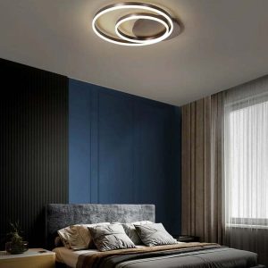 Lustra LED Cu Telecomanda, Elit's EsnC838-3 400+600F, 80w, Maro Coffee