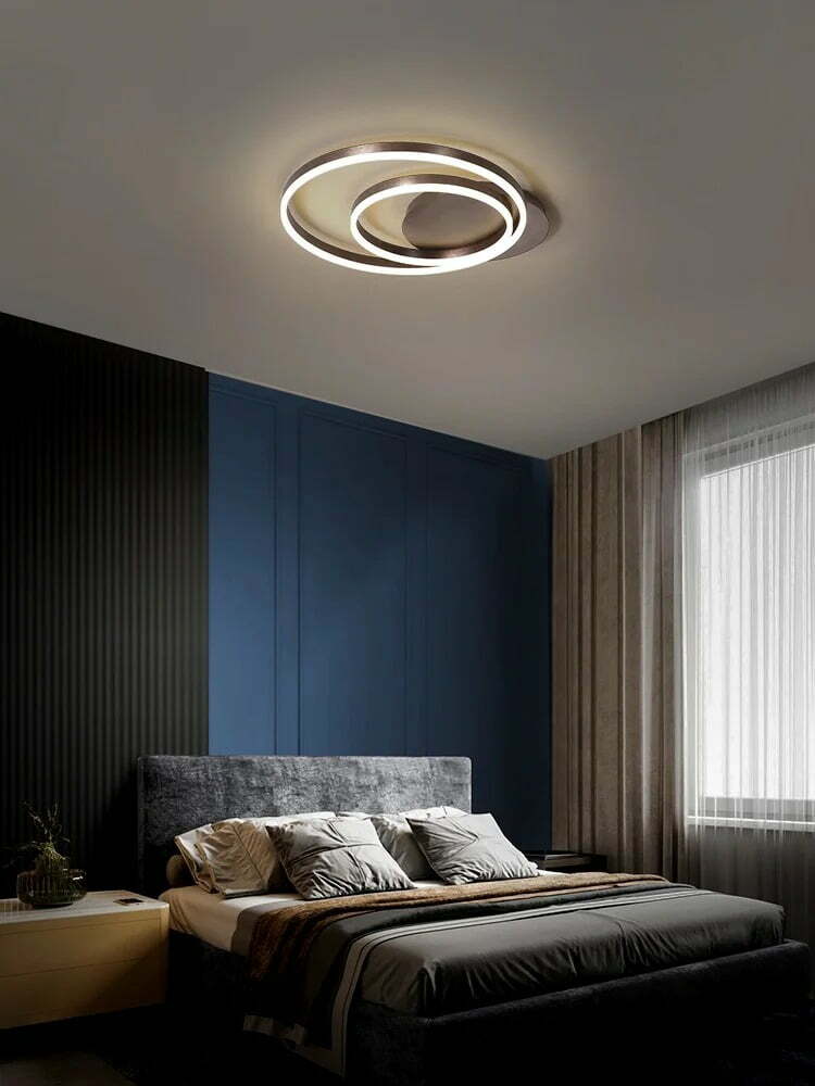 Lustra LED Cu Telecomanda, Elit's EsnC838-3 400+600F, 80w, Maro Coffee