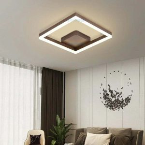 Lustra LED Cu Telecomanda, Elit's EsnC875-CF, Maro Coffee