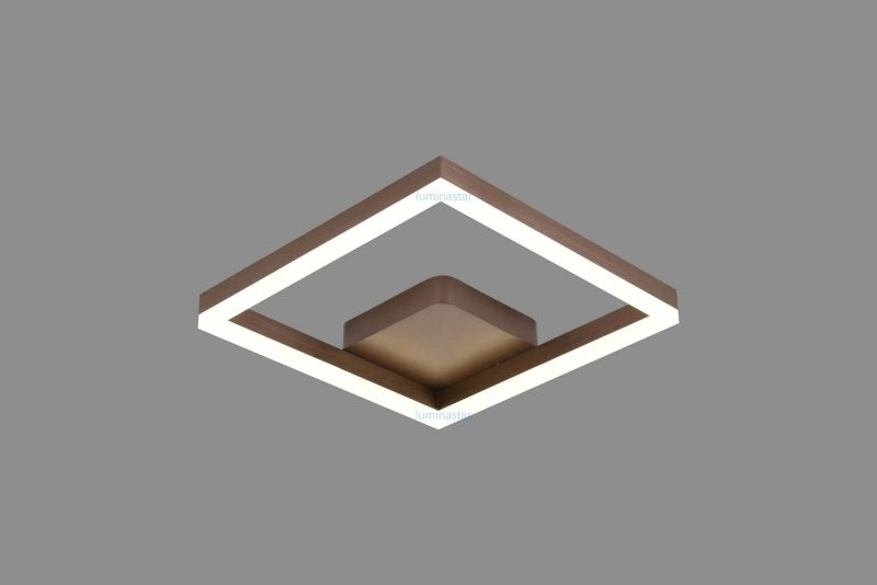 Lustra LED Cu Telecomanda, Elit's EsnC875-CF, Maro Coffee