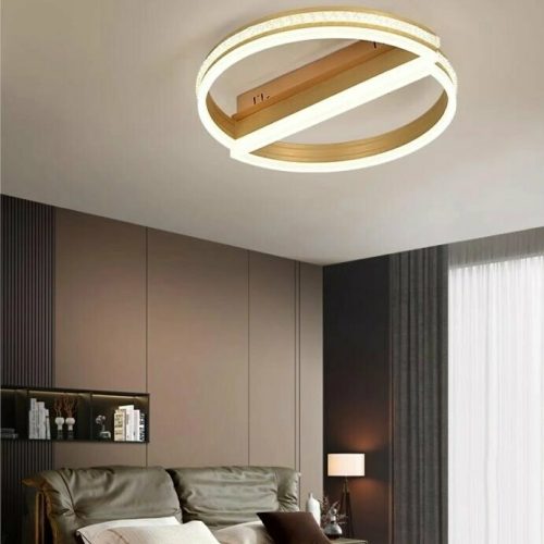 Lustra LED Cu Telecomanda, Elit's EsnC878-1 GD, Gold