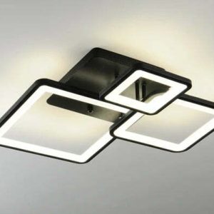 Lustra LED Cu Telecomanda, Elit's Esn K002-3r, negru mat 112 W