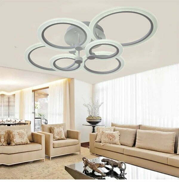Lustra LED Cu Telecomanda, Elit's Esn K38 2+2+2, 160w