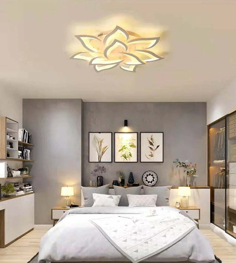 Lustra LED Cu Telecomanda, Elit's  -7+3, 180W, Alb