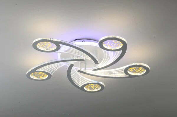 Lustra LED Cu Telecomanda, Elit's Esn M398-5RGB R 138w