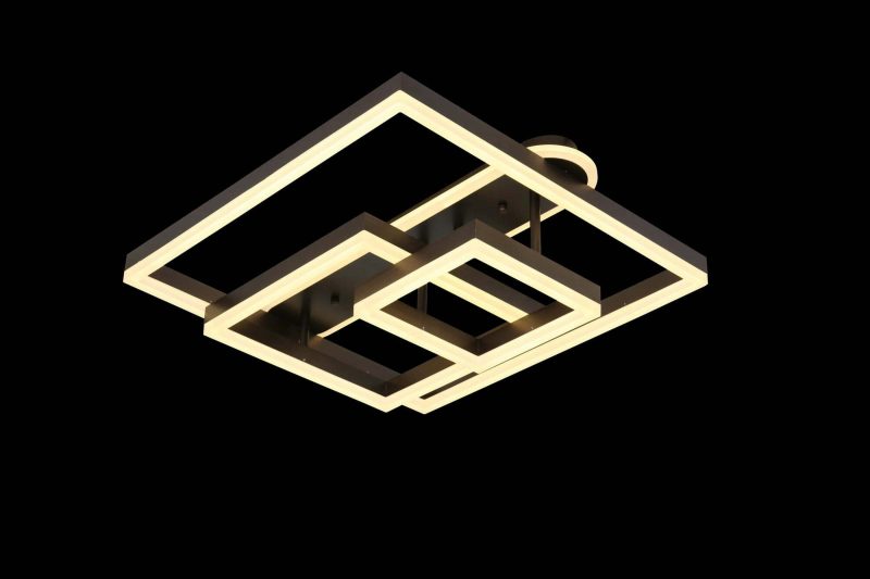 Lustra LED Cu Telecomanda, Elit's, Esn5195 -3F, Maro Coffee