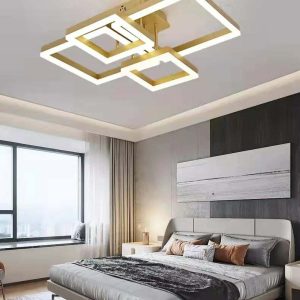 Lustra LED Cu Telecomanda, Elit's, EsnF2341, 160 w, Gold Bronz
