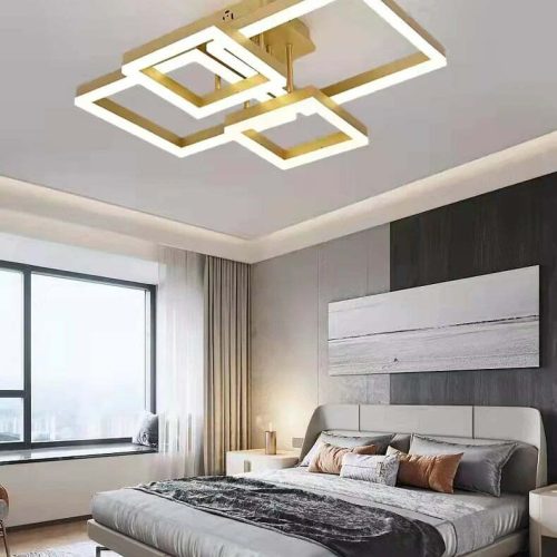 Lustra LED Cu Telecomanda, Elit's, EsnF2341, 160 w, Gold Bronz