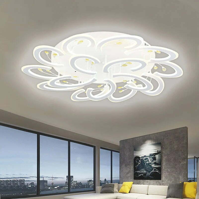 Lustra LED Cu Telecomanda, Elit's, Esn K53-15,Alb, 480w