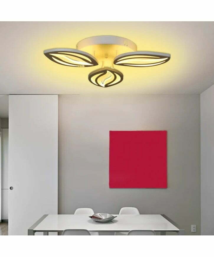 Lustra LED Cu Telecomanda, Lumina Rece Calda, Intensitate Reglabila Elit's Esn K23-3, 96w