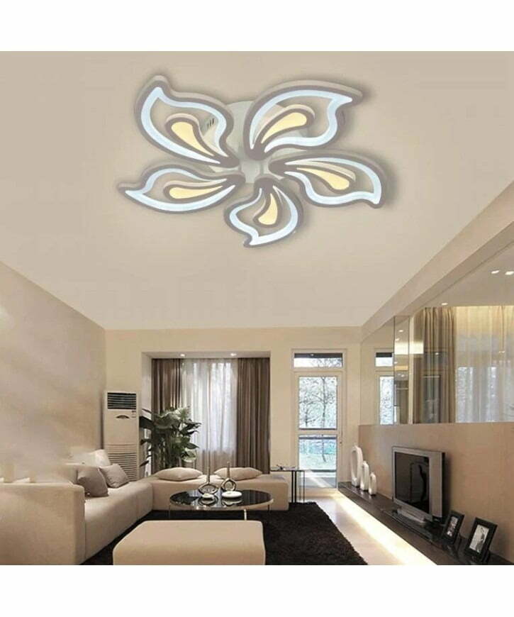 Lustra LED Cu Telecomanda, Lumina Rece Calda, Intensitate Reglabila Elit's Esn28-5 150w