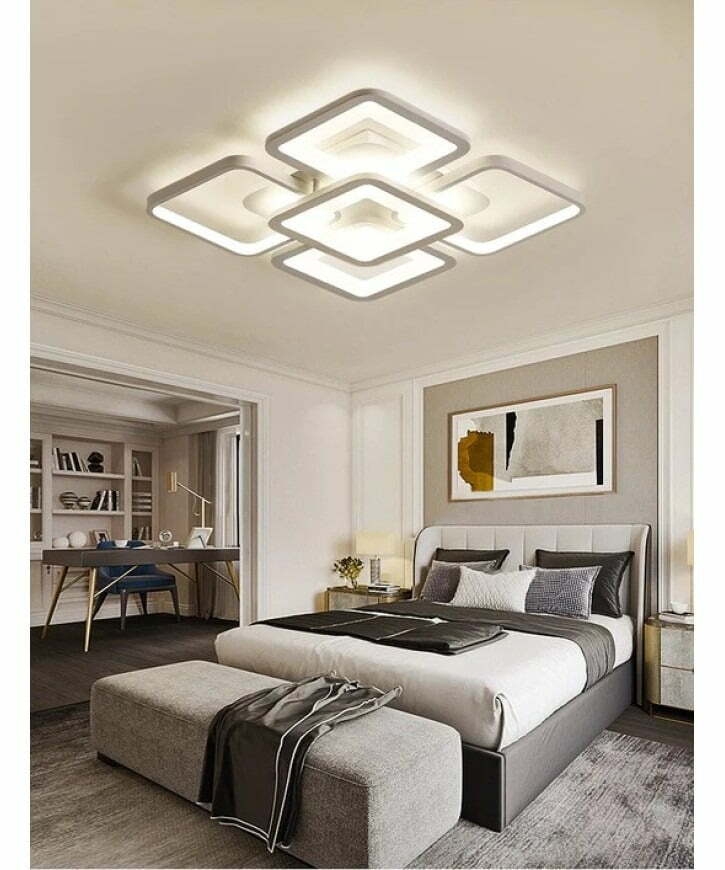 Lustra LED Cu Telecomanda, Lumina Rece Calda, Intensitate Reglabila Elit's Esnk20-5r, 90w