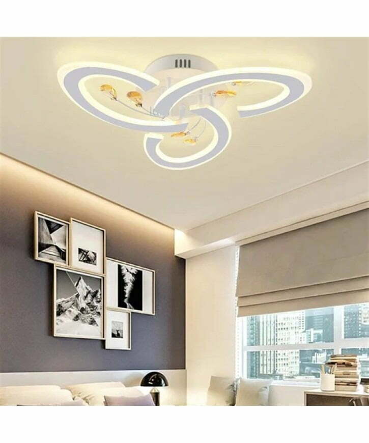 Lustra LED Cu Telecomanda, Lumina Rece Calda, Intensitate Reglabila Elit's Esnk53-3r, 108w