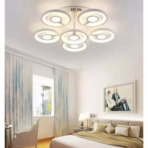 Lustra Led Cu Telecomanda, Esn6543 5-1-WH, 220w