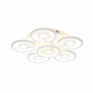 Lustra Led Cu Telecomanda, Esn6543 5-1-WH, 220w