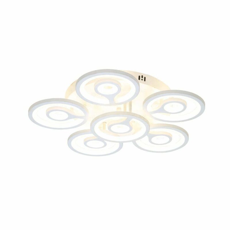Lustra Led Cu Telecomanda, Esn6543 5-1-WH, 220w