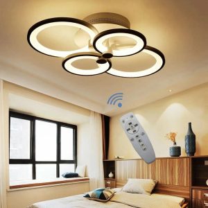 Lustra Led,Elit's  4 Cercuri, Alba, Esn 6626 -4 Wh