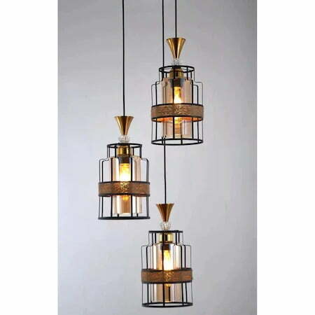 Lustra Pendul Rustic Elit's, Esn5316-3P, 3 X E27, Inaltime Reglabila