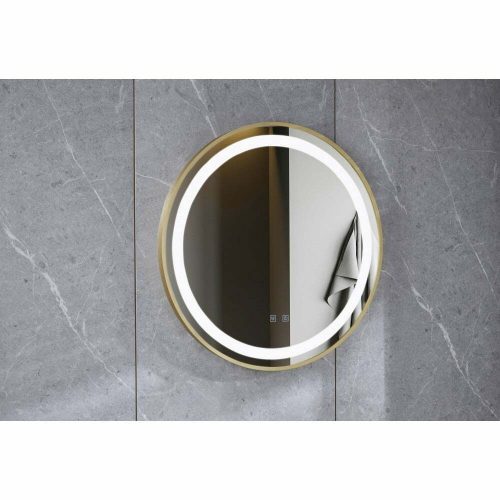 Oglinda rotundă de 70cm cu ramă bronz antichizat -Elit's  Esn 26