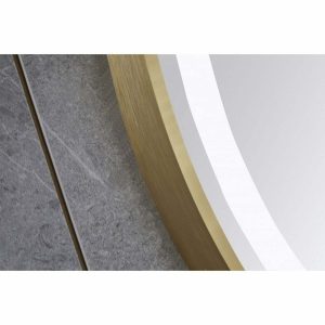 Oglinda rotundă de 70cm cu ramă bronz antichizat -Elit's  Esn 26