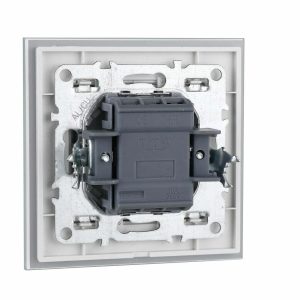 Intrerupator Simplu Cu Led Elit's 10A,Sf8101 fkw.Rama Sticla,Alb