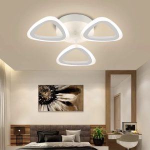 Lustra Led Cu Telecomanda, Elit's, 3 Triunghiuri, 108 w