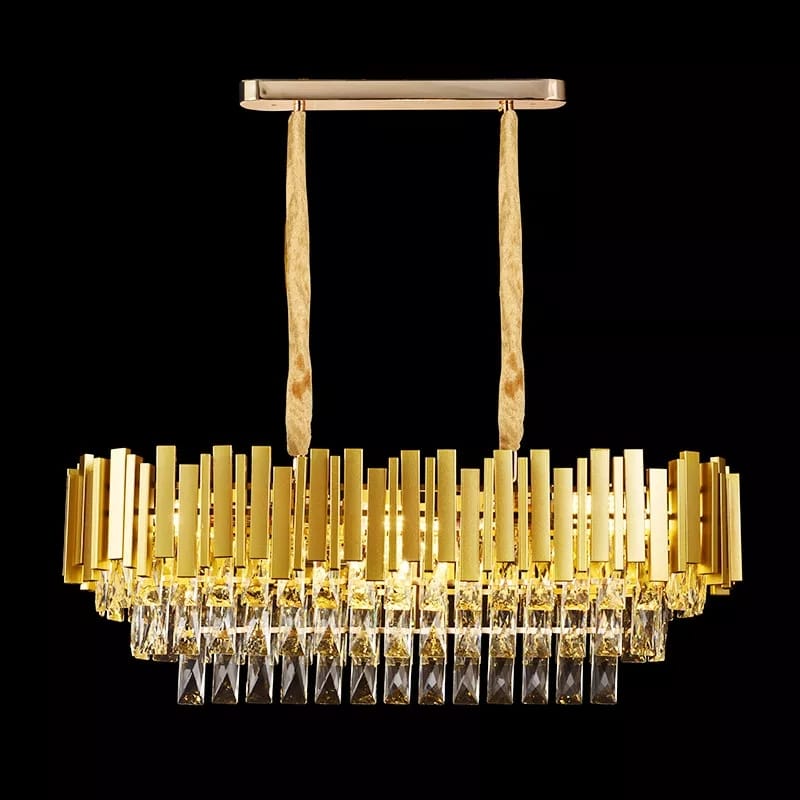 Candelabru Cristal, Elit'S, Gold, Esn339/800-300R, Dimensiune 80cm