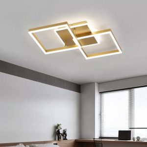 Lustra LED Cu Telecomanda, Elit's EsnC825-2+ACF, 160w, Gold