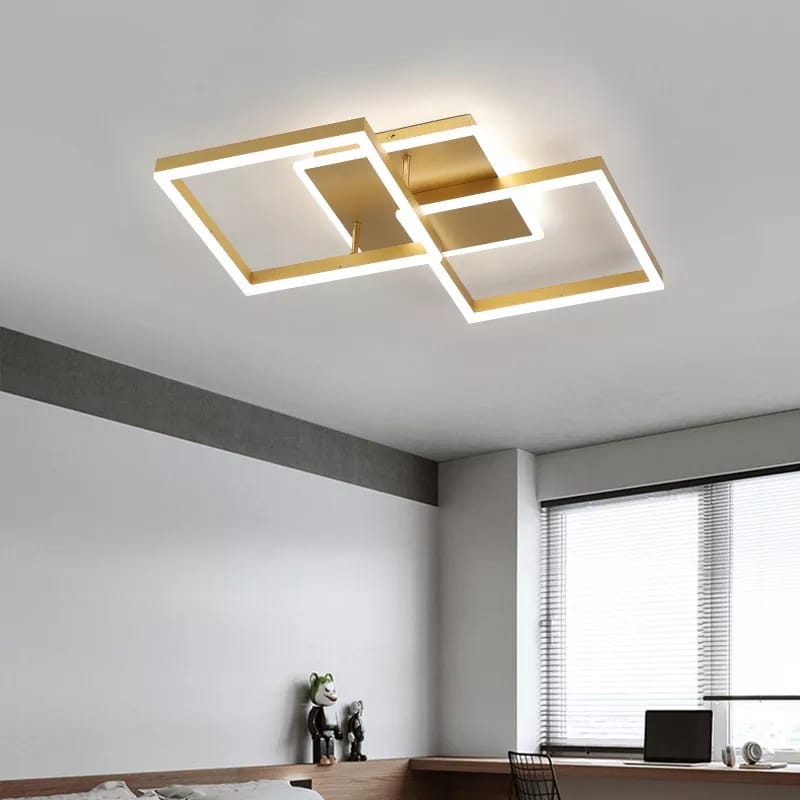 Lustra LED Cu Telecomanda, Elit's EsnC825-2+ACF, 160w, Gold