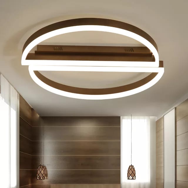 Lustra LED Cu Telecomanda, Elit's Esn5199-500 CF, 160w, Maro Coffee