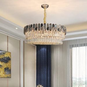 Candelabru Cristal, Elit's Esn9028-5, 6xe27 bec, 50 cm