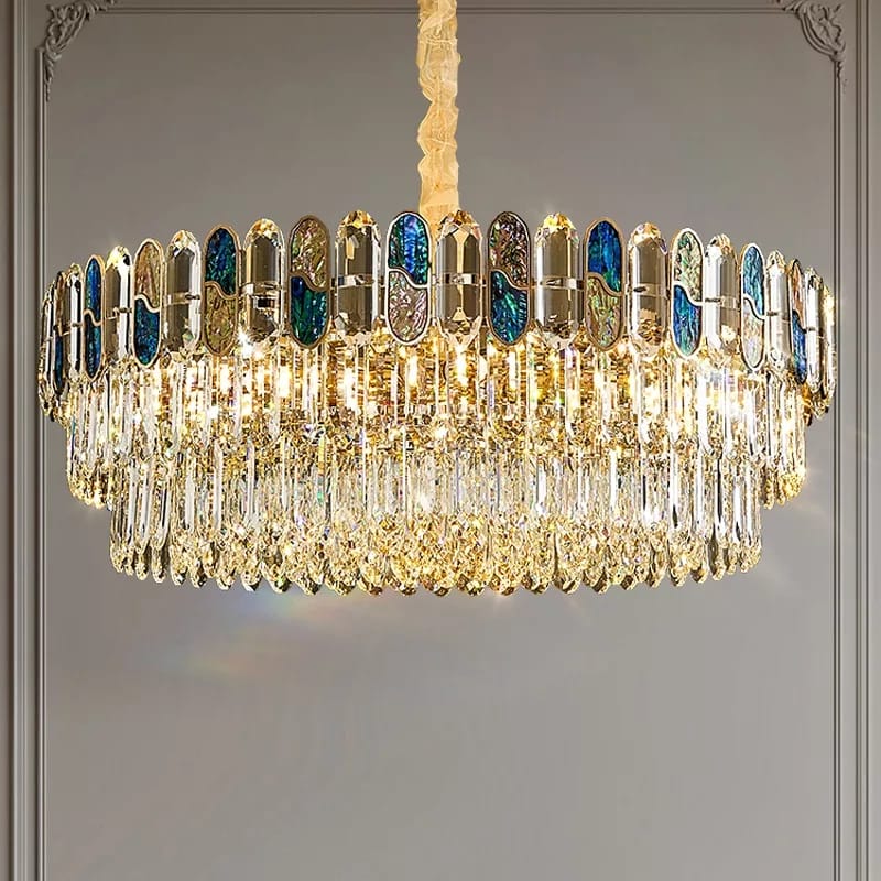 Candelabru Cristal, Elit's Esn9028-400, 5xE27 bec, 40 cm
