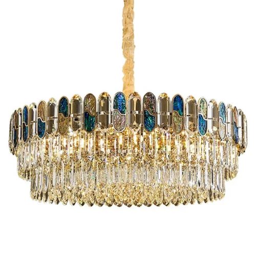 Candelabru Cristal, Elit's Esn9028-400, 5xE27 bec, 40 cm