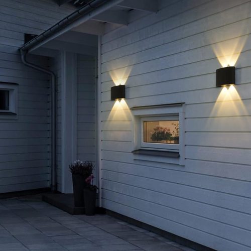 Aplica Exterior Elit's, Esn8719-4m, IP65, Lumina Calda, 4W, Negru