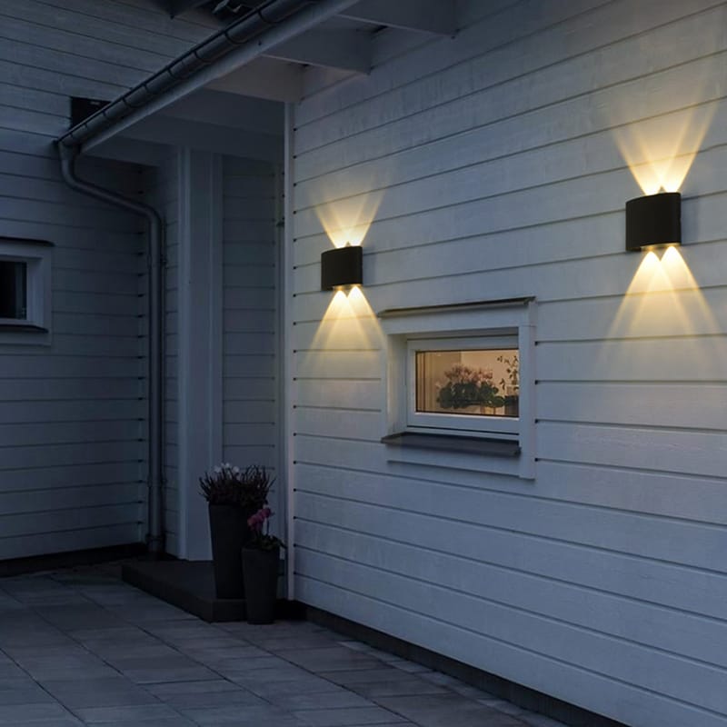 Aplica Exterior Elit's, Esn8719-4m, IP65, Lumina Calda, 4W, Negru