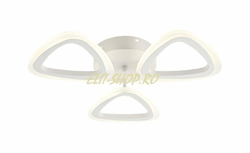 Lustra Led Cu Telecomanda, Elit's, 3 Triunghiuri, 108 w