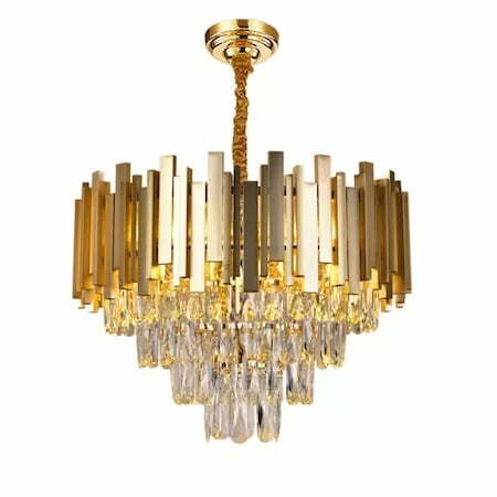 Candelabru Cristal, Elit'S, Gold, Esn339/300R, Dimensiune 30cm