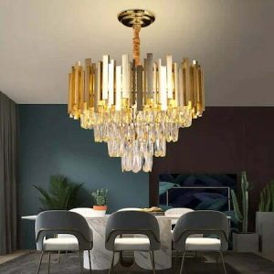 Candelabru Cristal, Elit'S, Gold, Esn339/300R, Dimensiune 30cm