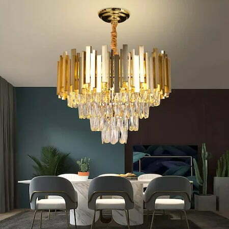Candelabru Cristal, Elit'S, Gold, Esn339/300R, Dimensiune 30cm