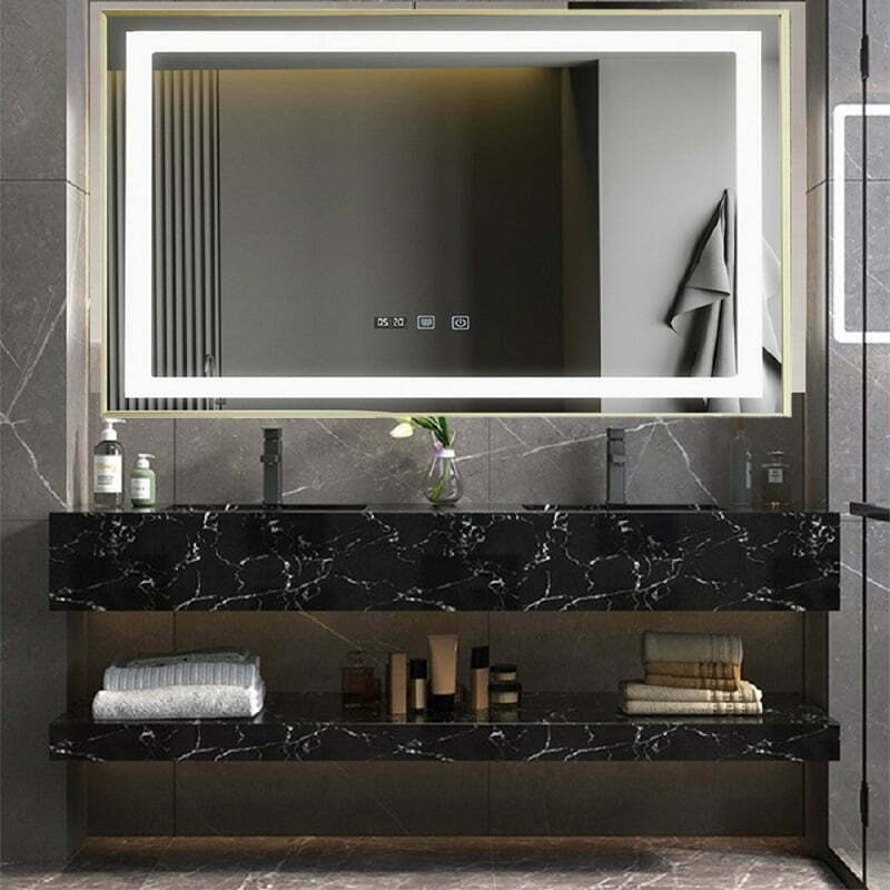 Oglinda Led Si Ceas , Elit's EsnJ21, Rama Bronz Antichizat