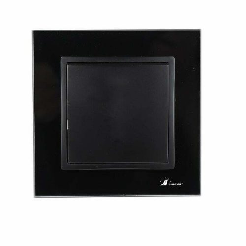 Intrerupator simplu Elit'S, Rama sticla 10A Sf 8001 FKB negru