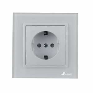 Priza Rama Sticla Elit'S, SF8010fkw ,Protectie Copii ,16A.Ip20,alba
