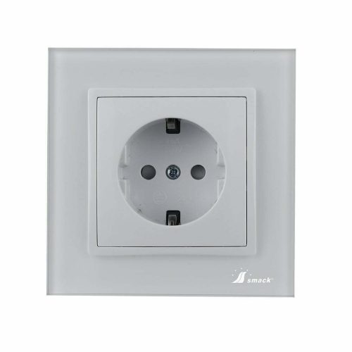 Priza Rama Sticla Elit'S, SF8010fkw ,Protectie Copii ,16A.Ip20,alba