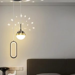 Lustra LED Cu Telecomanda, Elits (19) Lustra LED , Elit's EsnL7679-2BK+GD, 36w-6w