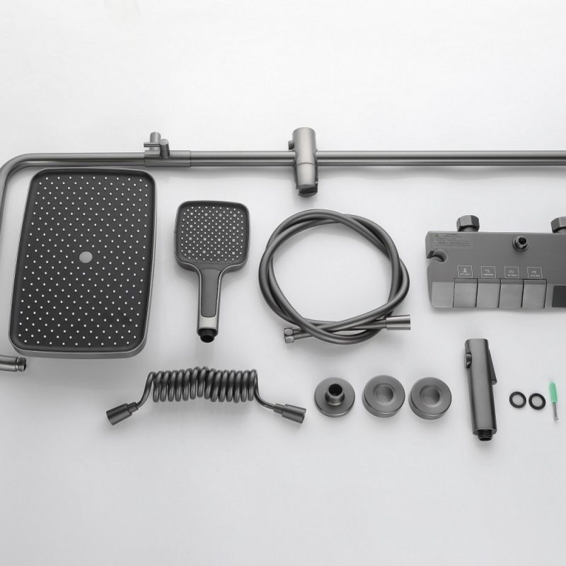 Coloana Dus ,Gri Mat,Afisaj Lcd Temperatura Apa ,Elit's , Esn05Gri