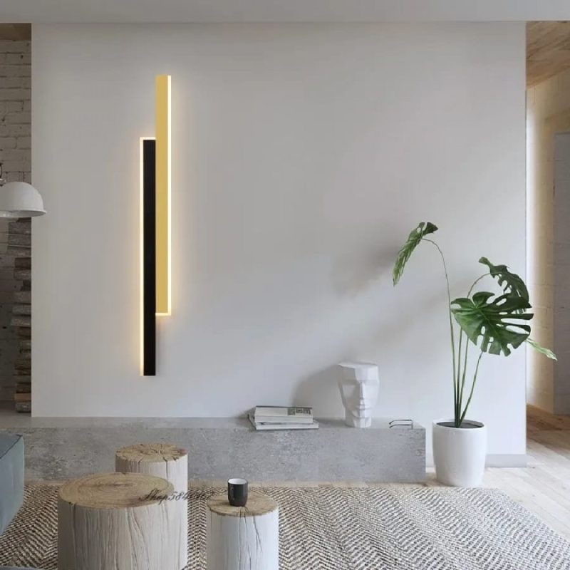Aplica Led, Elit'S, Negru-Gold, Esn3929 BK+GD, 60CM