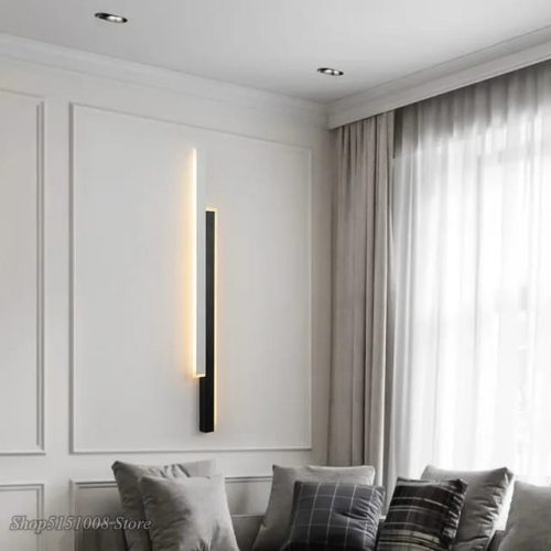 Aplica Led, Elit'S, Alb-Negru, Esn3929 BK+WH 80CM